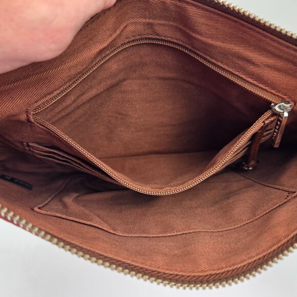 Fossil Sydney Brown Leather Crossbody Bag - Picture 9 of 16